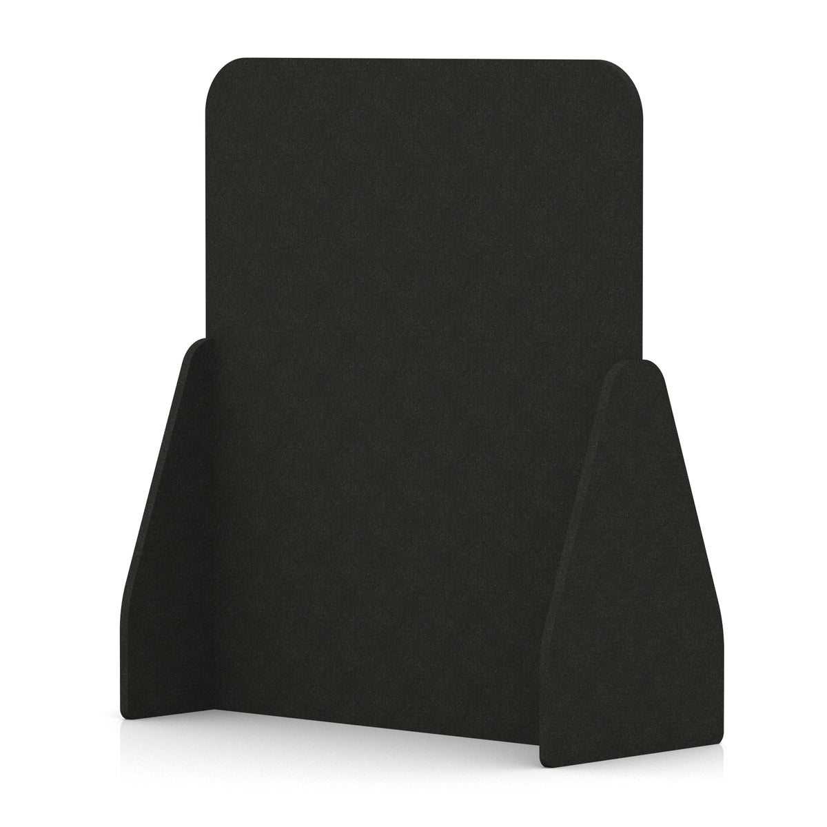 Soren Acoustic Floor Standing Screen Raven Black Full 1400mm - Industrious Decor