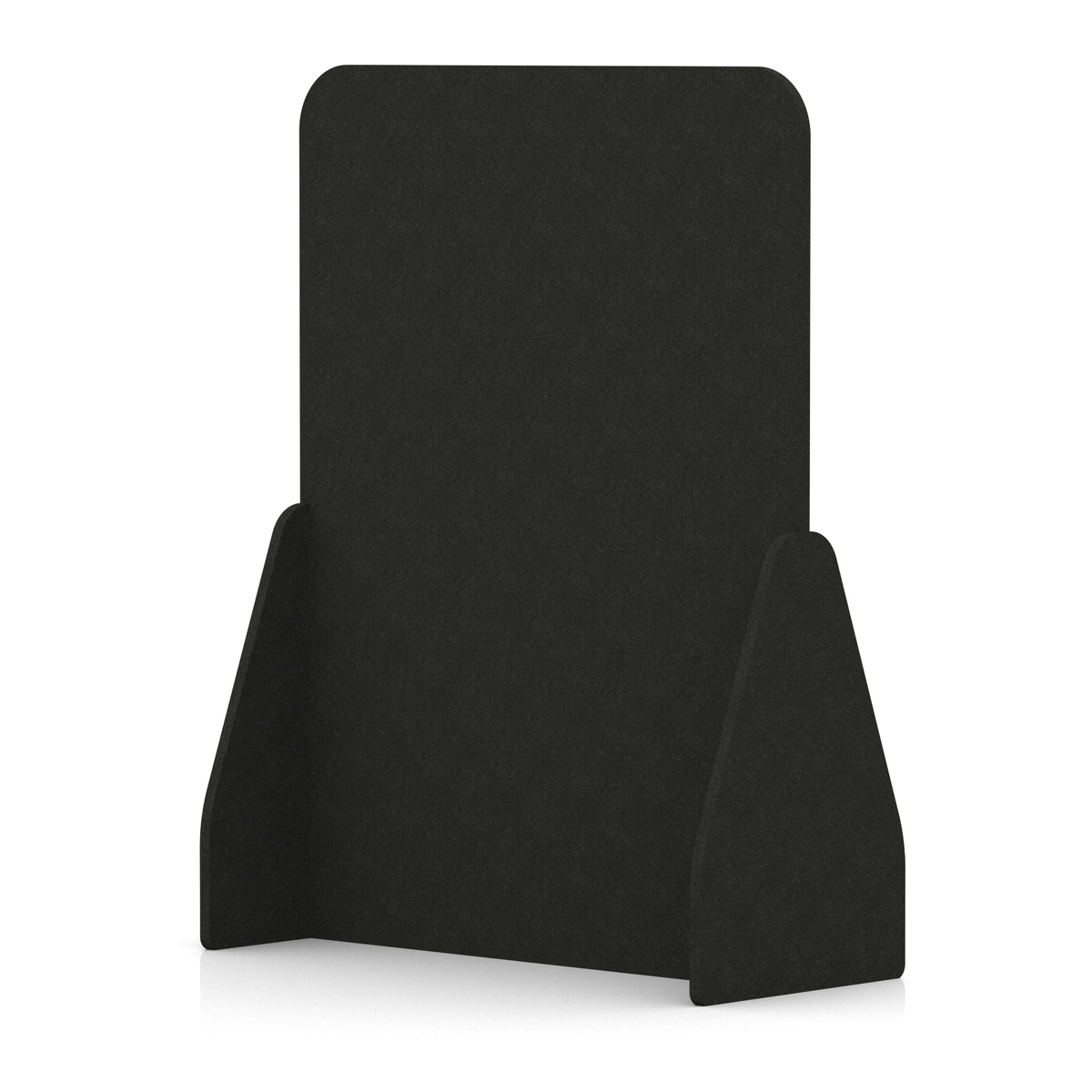 Soren Acoustic Floor Standing Screen Raven Black Full 1600mm - Industrious Decor