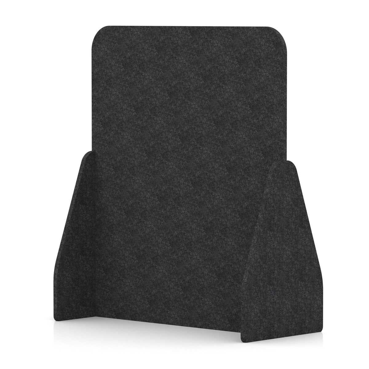 Soren Acoustic Floor Standing Screen Graphite Charcoal Full 1400mm - Industrious Decor