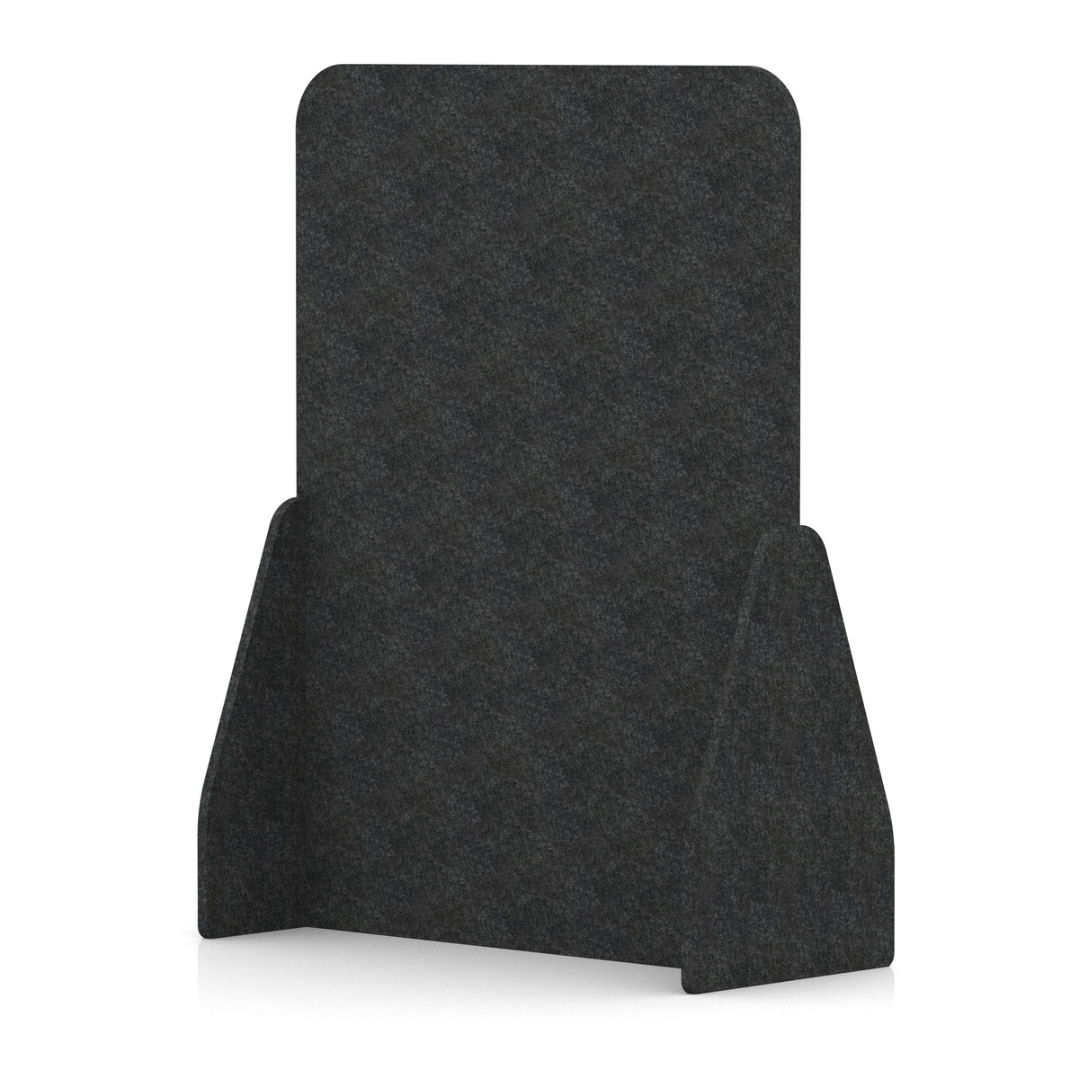 Soren Acoustic Floor Standing Screen Graphite Charcoal Full 1600mm - Industrious Decor