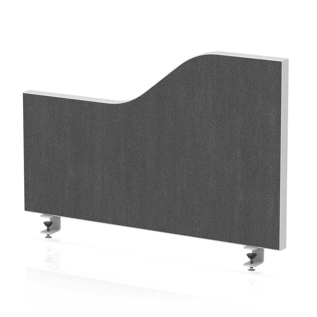 Wave Desktop Privacy Screen – 450mm High Lead 600 - Industrious Decor