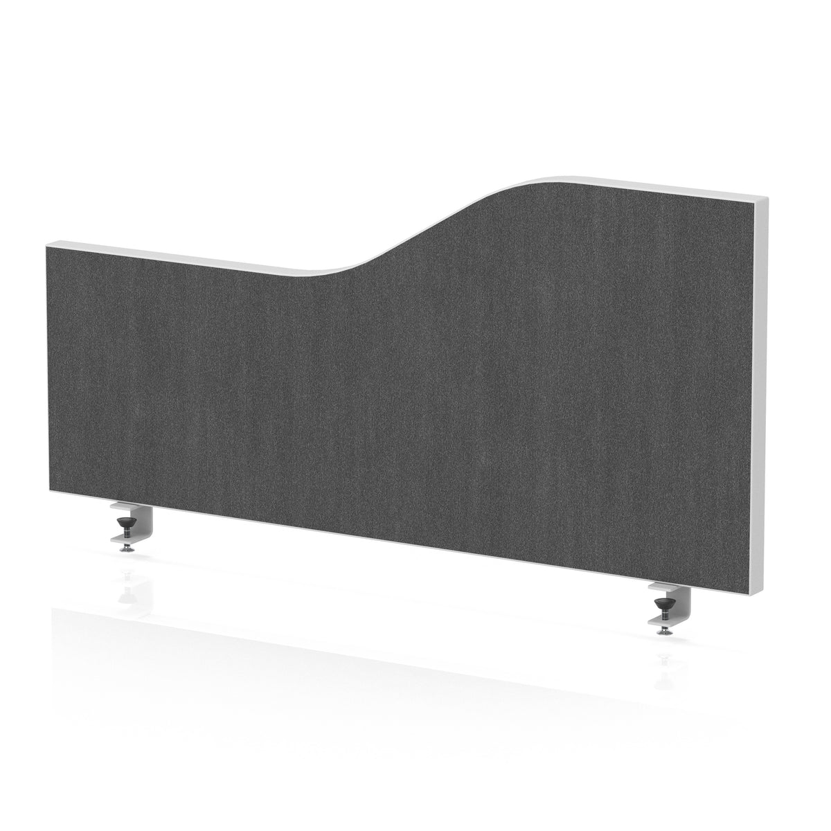 Wave Desktop Privacy Screen – 450mm High Lead 800 - Industrious Decor