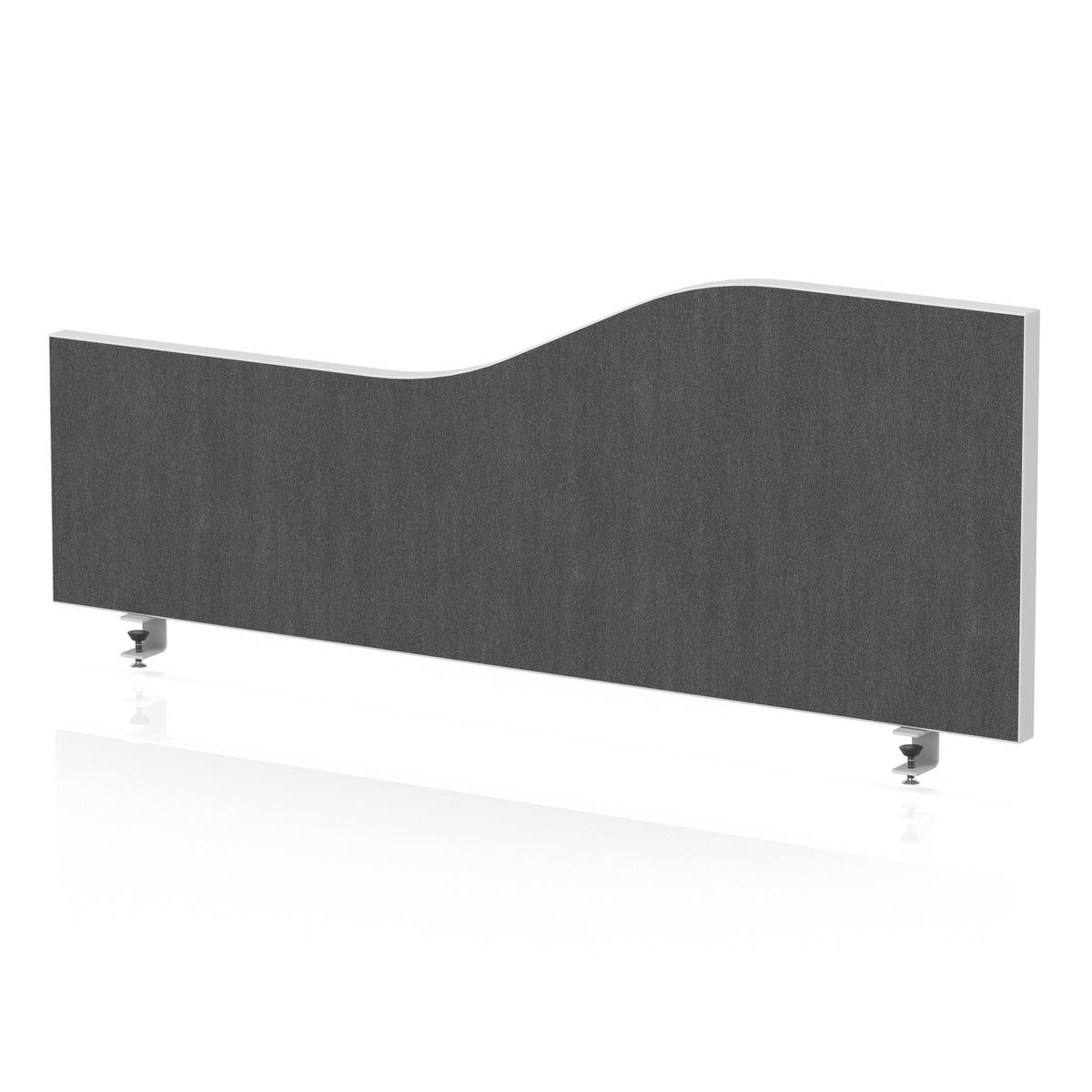 Wave Desktop Privacy Screen – 450mm High Lead 1000 - Industrious Decor