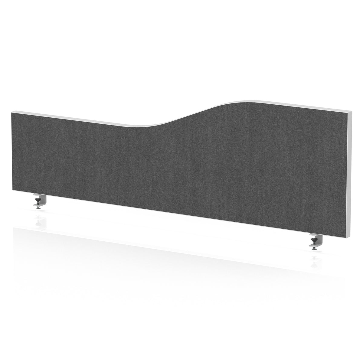 Wave Desktop Privacy Screen – 450mm High Lead 1200 - Industrious Decor