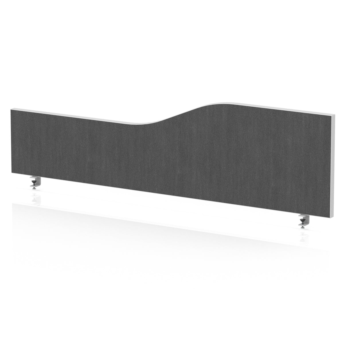 Wave Desktop Privacy Screen – 450mm High Lead 1400 - Industrious Decor