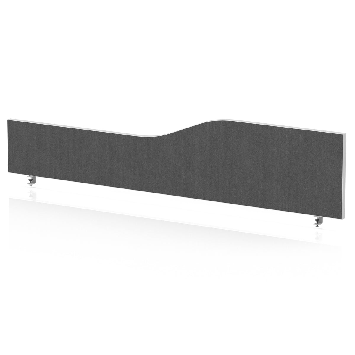 Wave Desktop Privacy Screen – 450mm High Lead 1800 - Industrious Decor