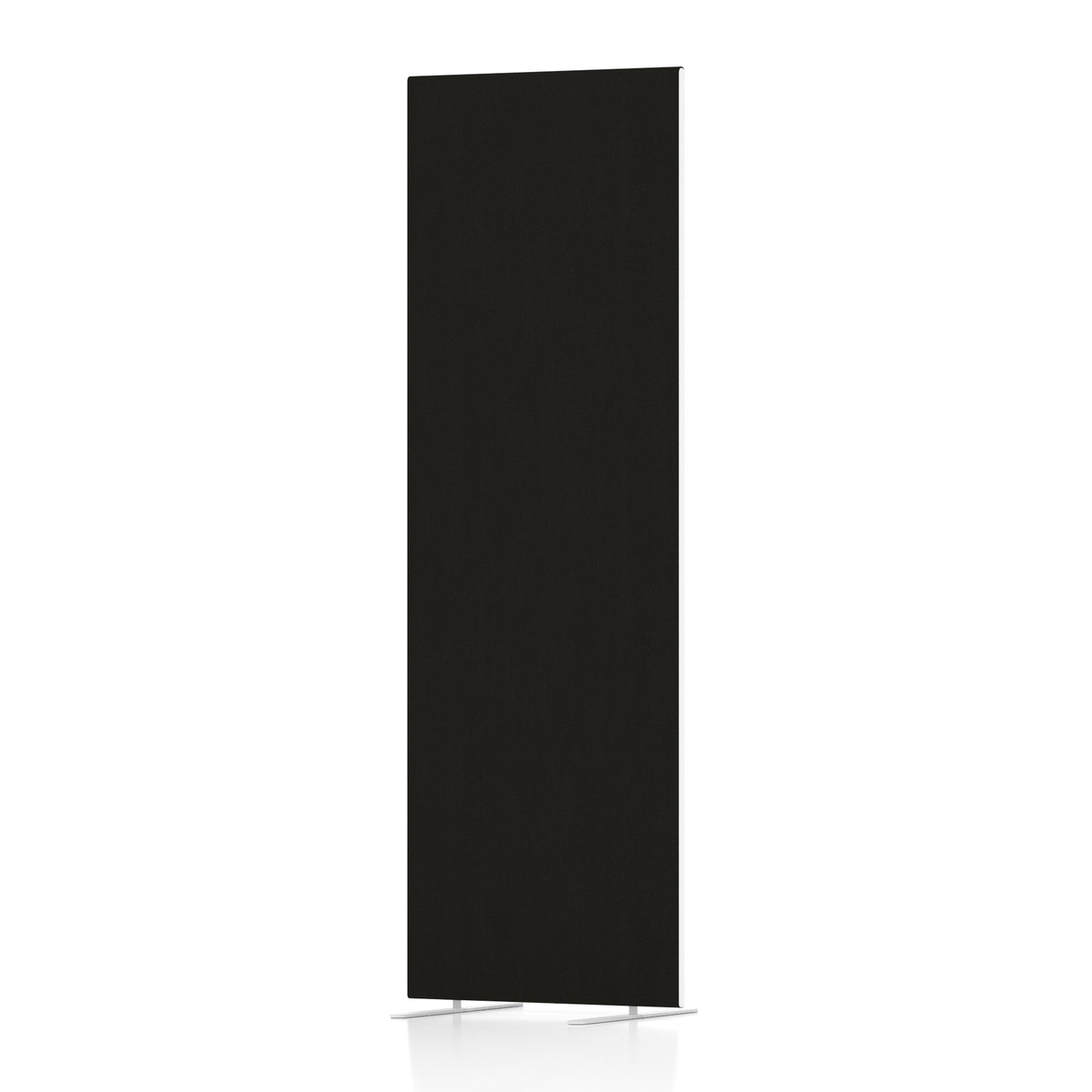 Contour Full Floor Standing Screen – 1800mm High Black 600 - Industrious Decor