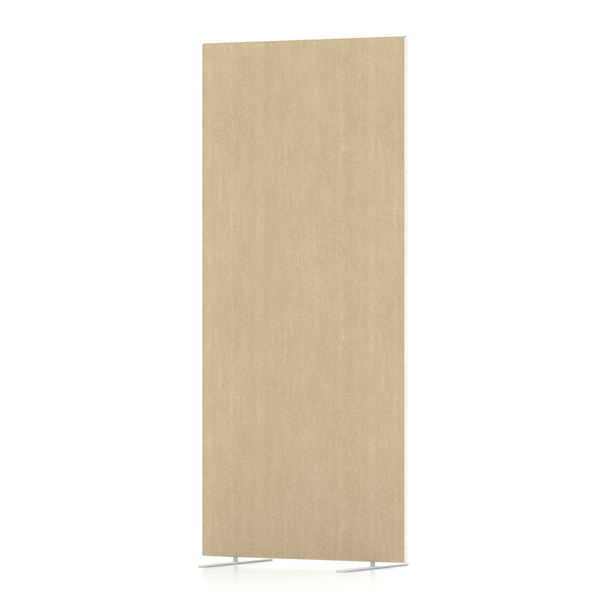 Contour Full Floor Standing Screen – 1800mm High Beige 800 - Industrious Decor