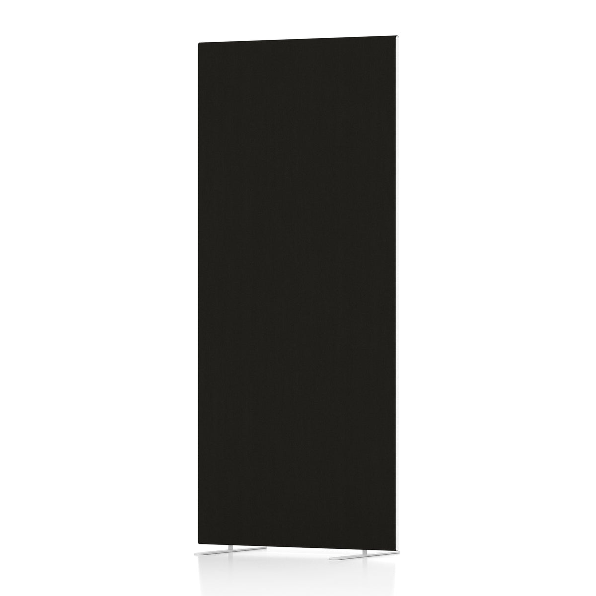 Contour Full Floor Standing Screen – 1800mm High Black 800 - Industrious Decor
