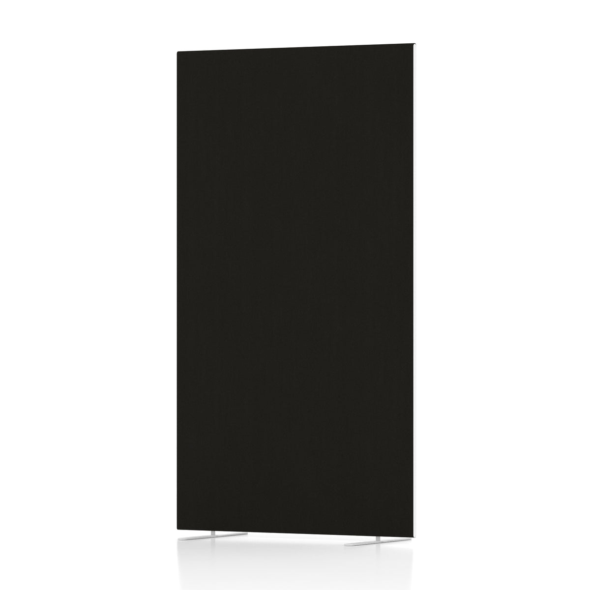 Contour Full Floor Standing Screen – 1800mm High Black 1000 - Industrious Decor