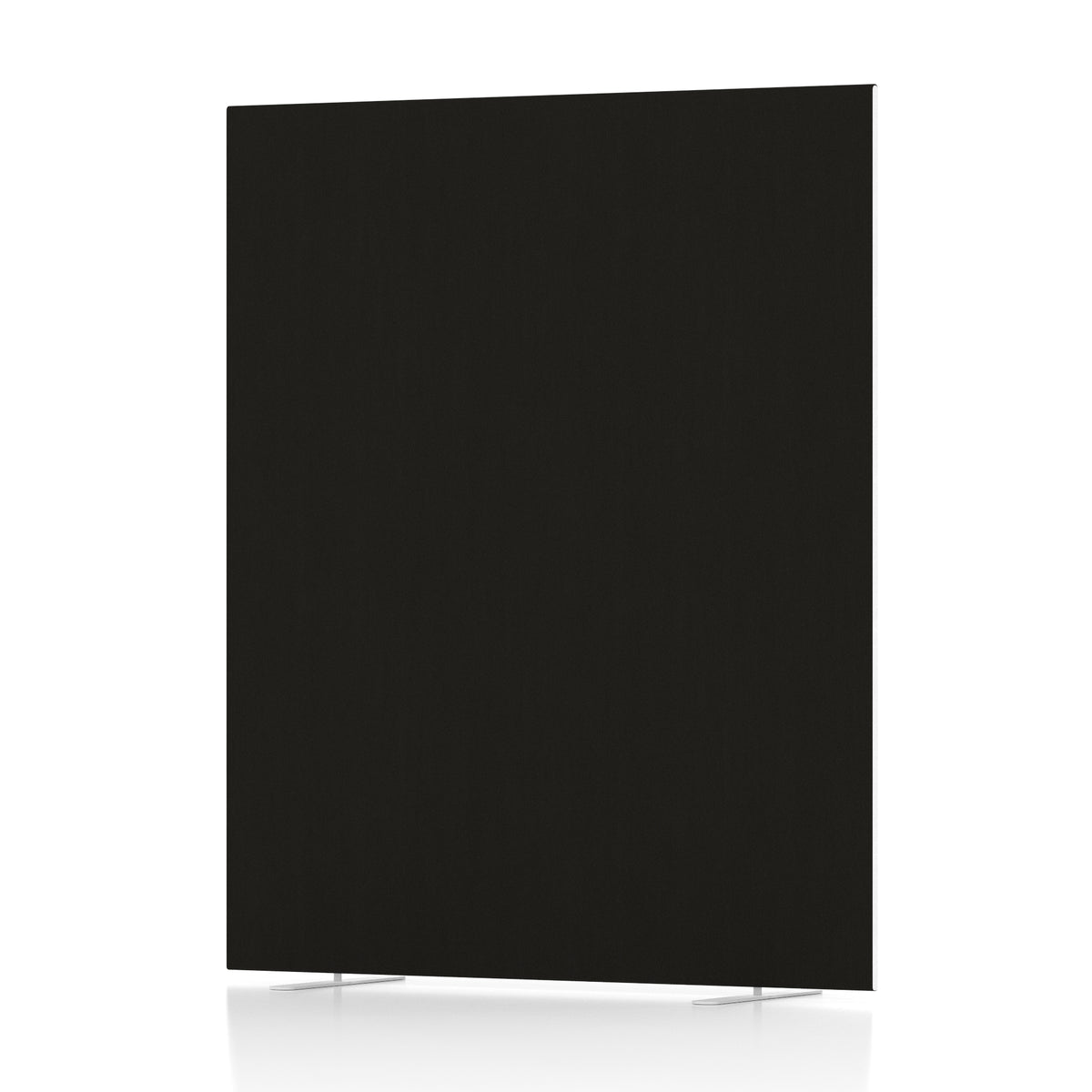 Contour Full Floor Standing Screen – 1800mm High Black 1500 - Industrious Decor