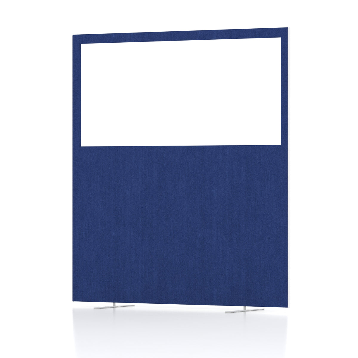 Contour Half-Vision Floor Screen – 1800mm High Powder Blue 1600 - Industrious Decor