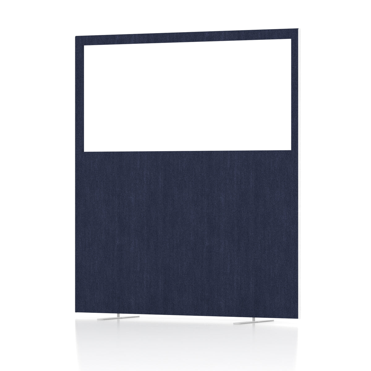 Contour Half-Vision Floor Screen – 1800mm High Royal Blue 1600 - Industrious Decor
