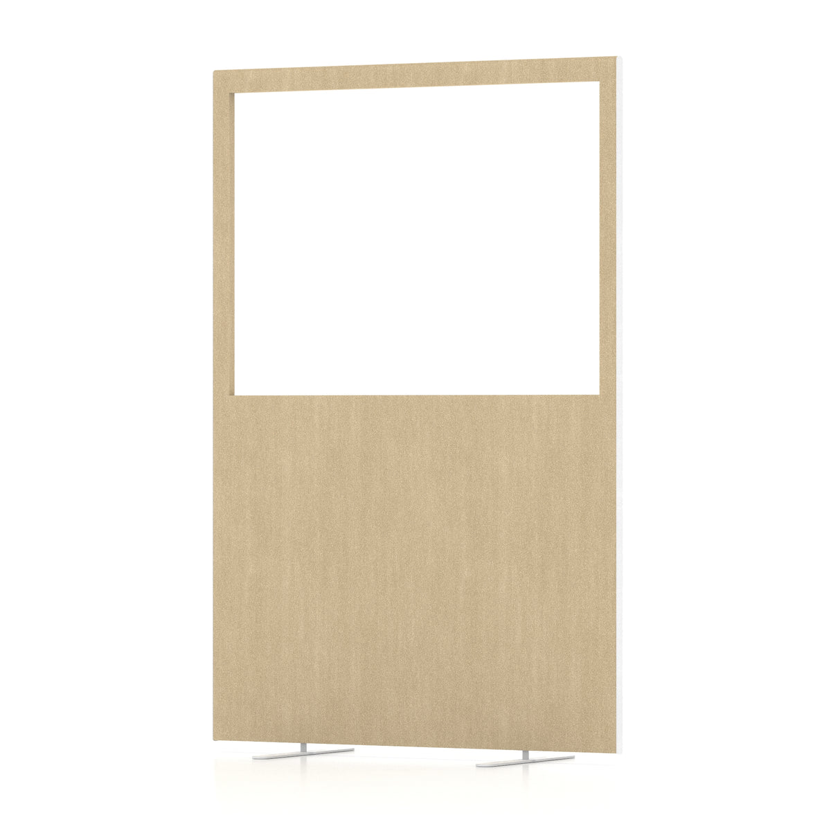 Contour Half-Vision Floor Screen – 1800mm High Beige 1200 - Industrious Decor