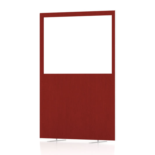 Contour Half-Vision Floor Screen – 1800mm High Burgundy 1200 - Industrious Decor