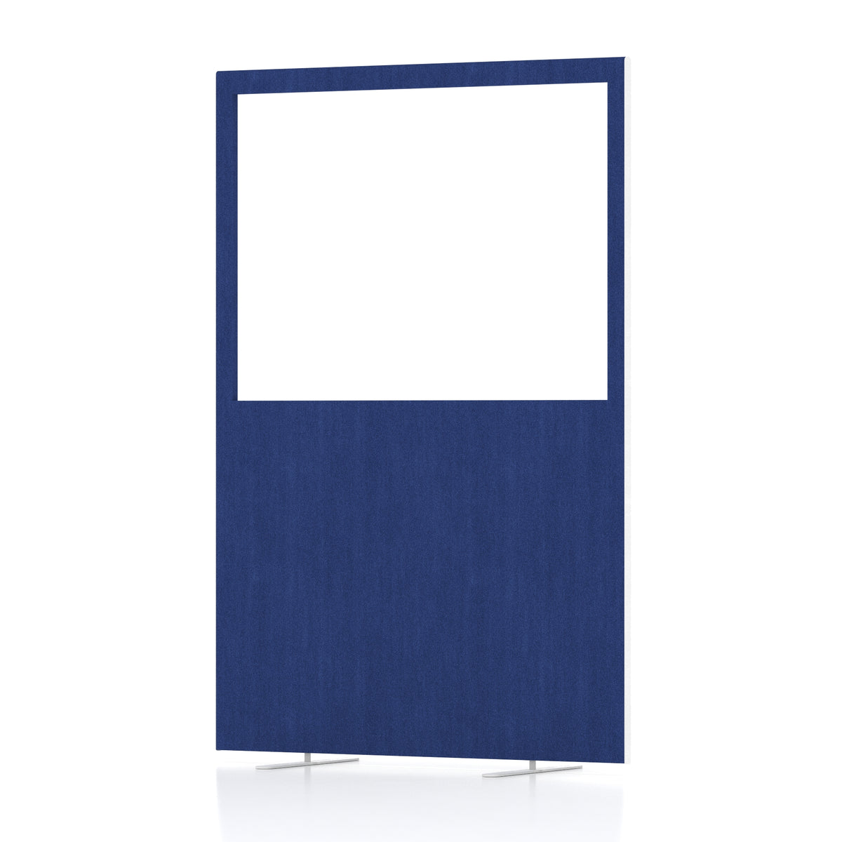 Contour Half-Vision Floor Screen – 1800mm High Powder Blue 1200 - Industrious Decor