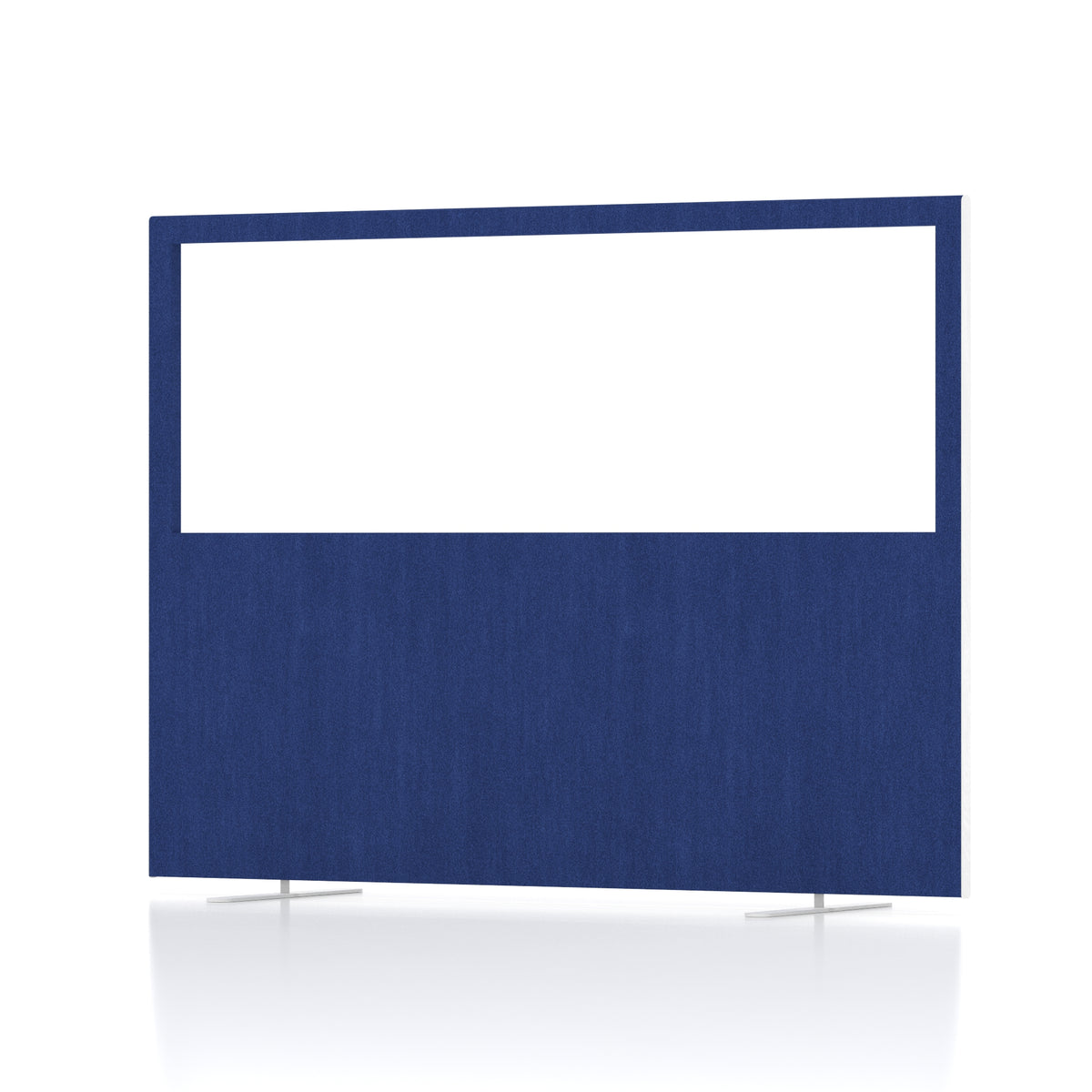 Contour Half-Vision Floor Screen – 1200mm High Powder Blue 1600 - Industrious Decor