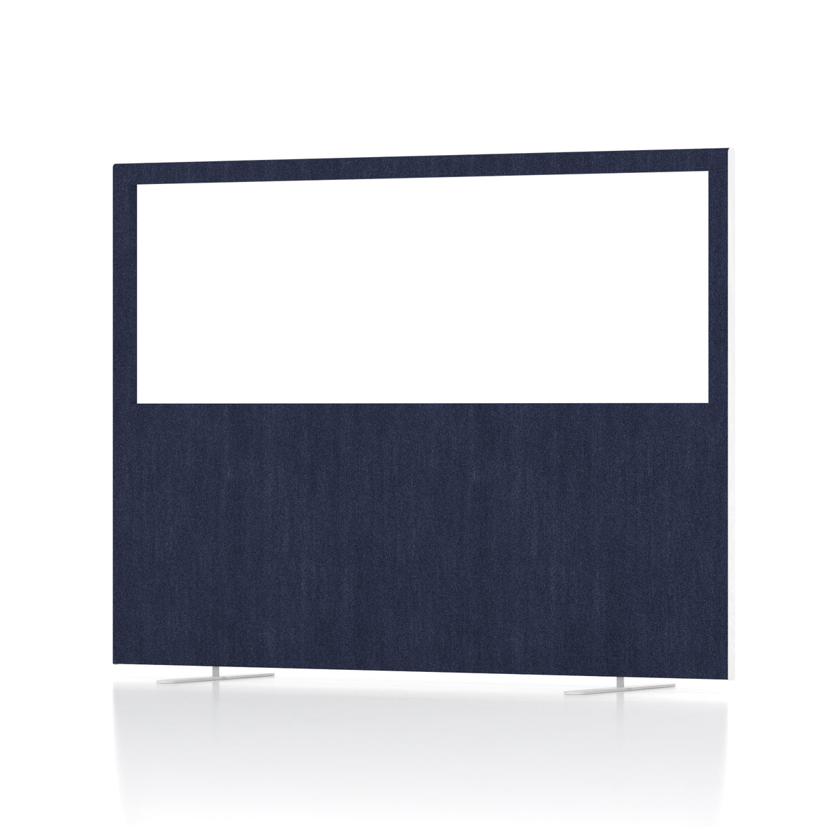 Contour Half-Vision Floor Screen – 1200mm High Royal Blue 1600 - Industrious Decor
