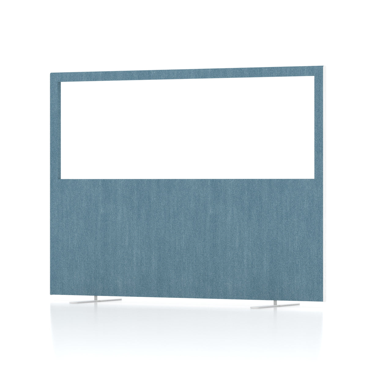 Contour Half-Vision Floor Screen – 1200mm High Sky Blue 1600 - Industrious Decor