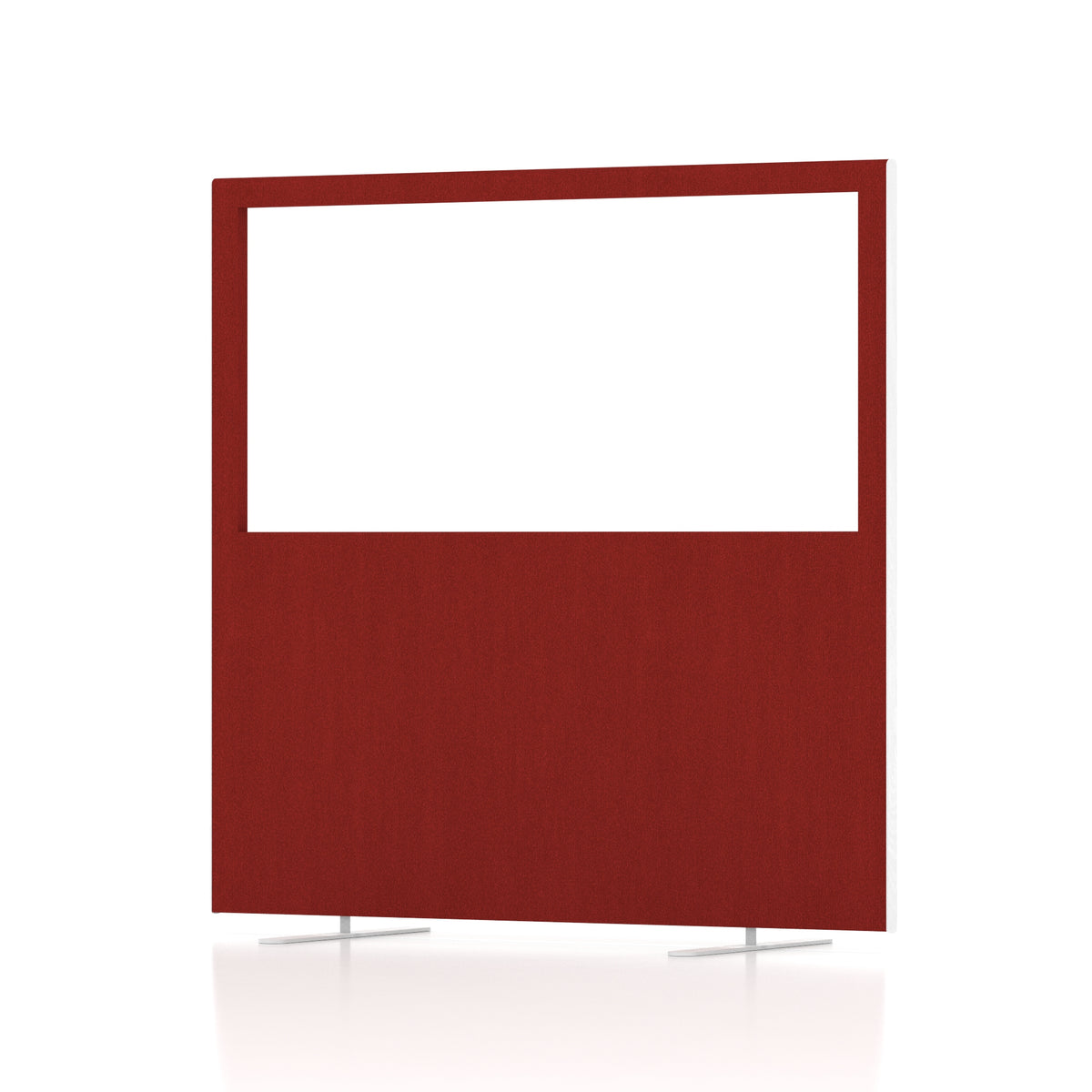 Contour Half-Vision Floor Screen – 1200mm High Burgundy 1200 - Industrious Decor