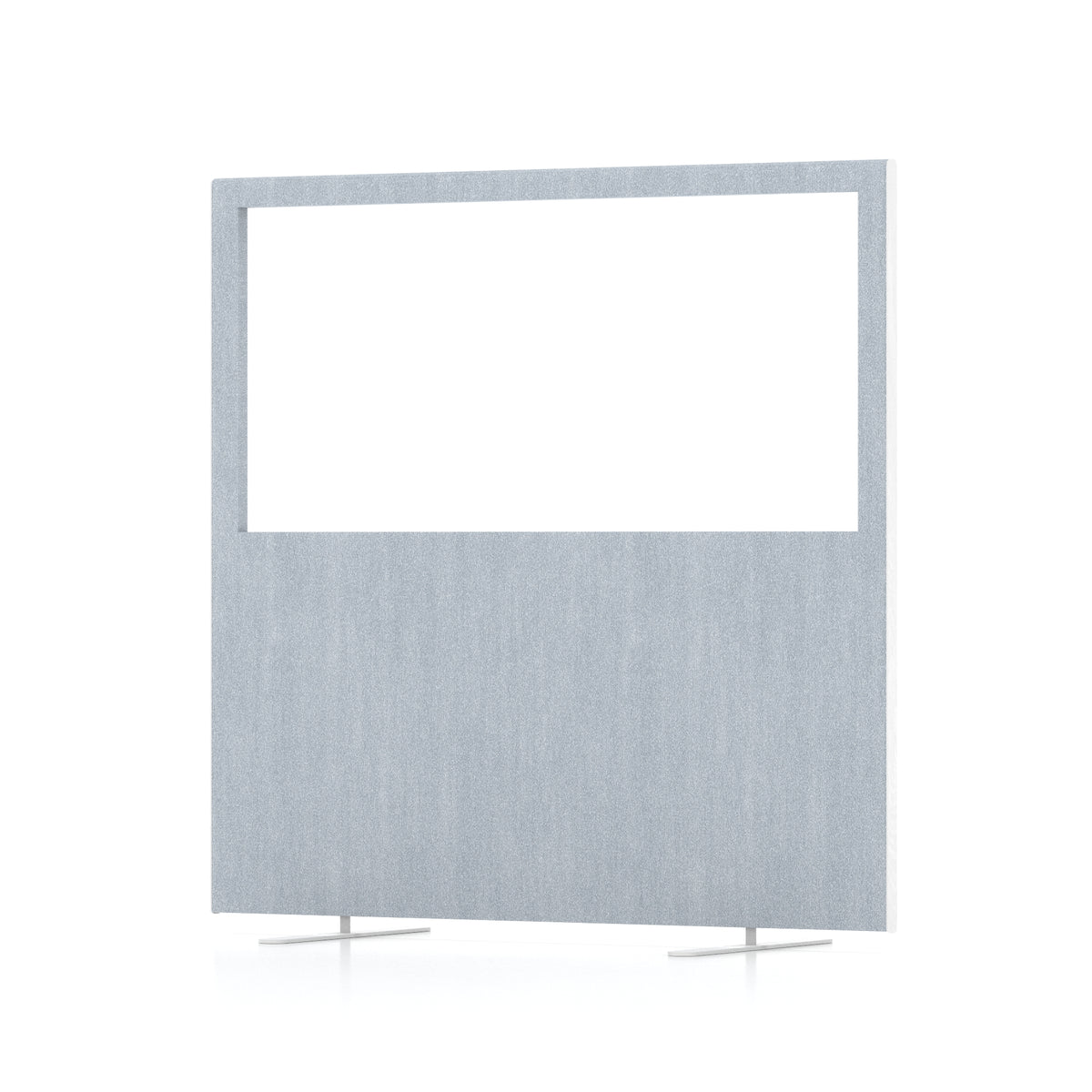 Contour Half-Vision Floor Screen – 1200mm High Light Grey 1200 - Industrious Decor