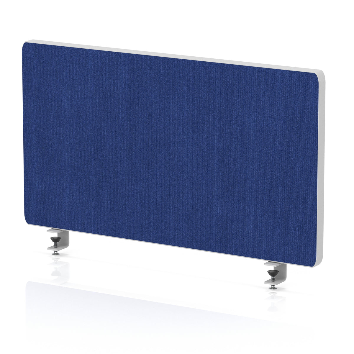 Contour Rounded Desk Privacy Screen – 400mm High Powder Blue 600 - Industrious Decor