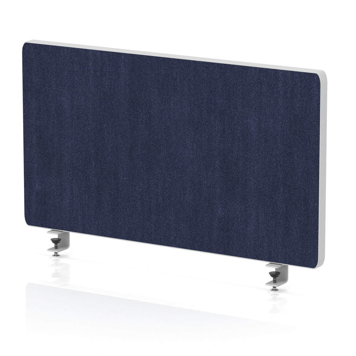 Contour Rounded Desk Privacy Screen – 400mm High Royal Blue 600 - Industrious Decor