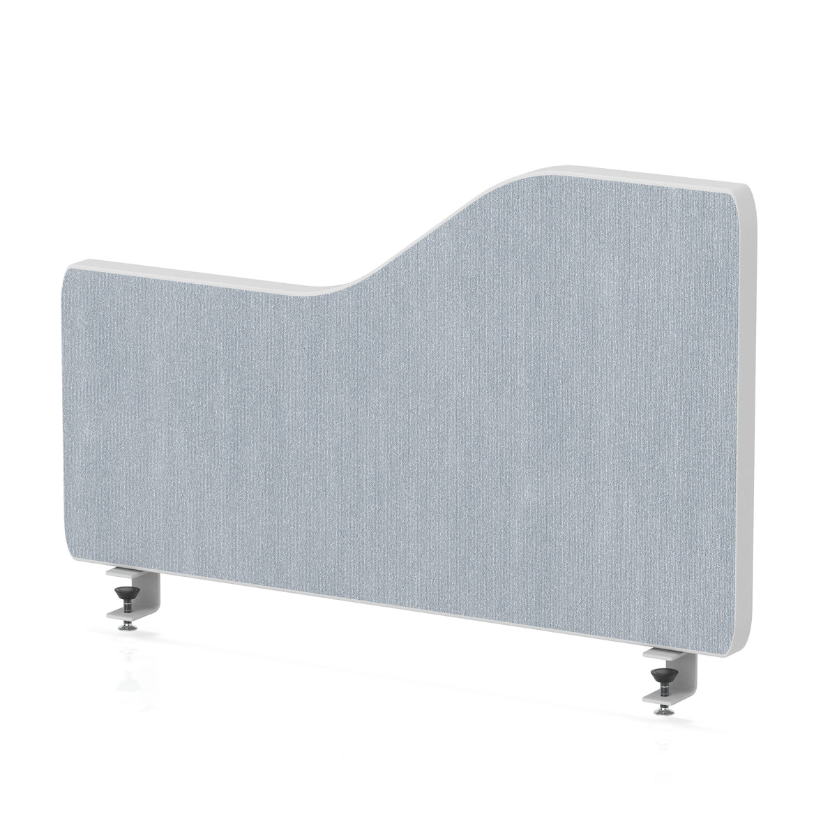 Impulse Plus Wave Screen With Rounded Corners - 400mm High Light Grey 600 - Industrious Decor