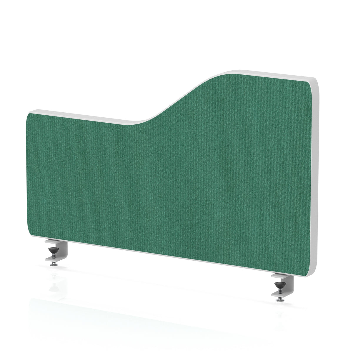 Impulse Plus Wave Screen With Rounded Corners - 400mm High Palm Green 600 - Industrious Decor