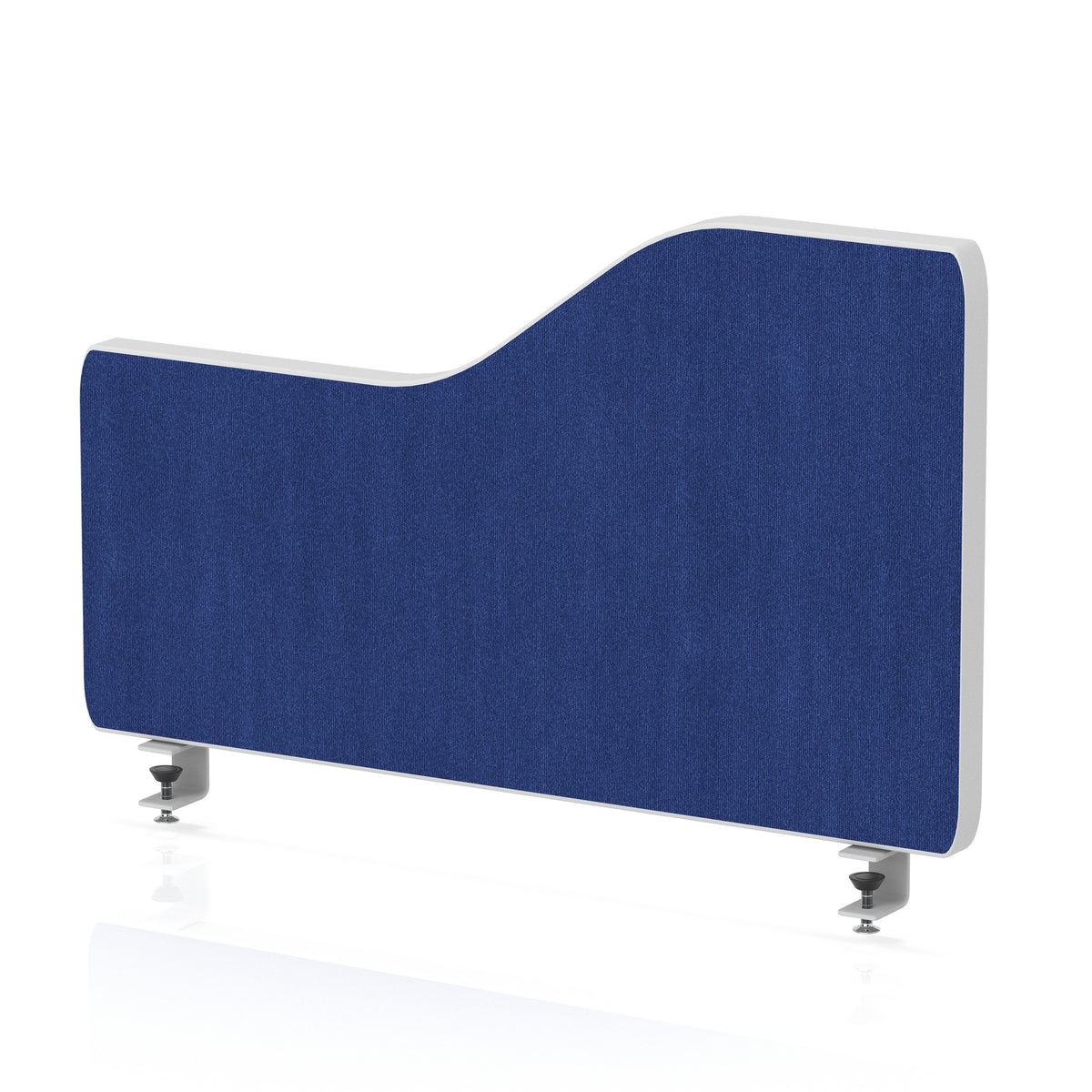 Impulse Plus Wave Screen With Rounded Corners - 400mm High Powder Blue 600 - Industrious Decor