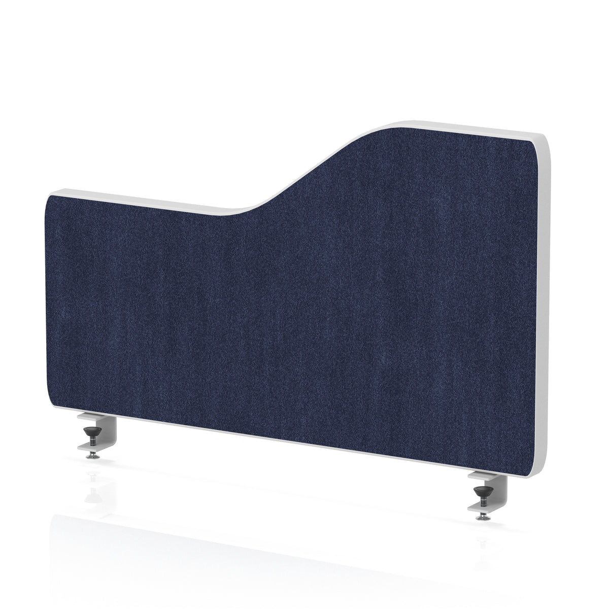 Impulse Plus Wave Screen With Rounded Corners - 400mm High Royal Blue 600 - Industrious Decor