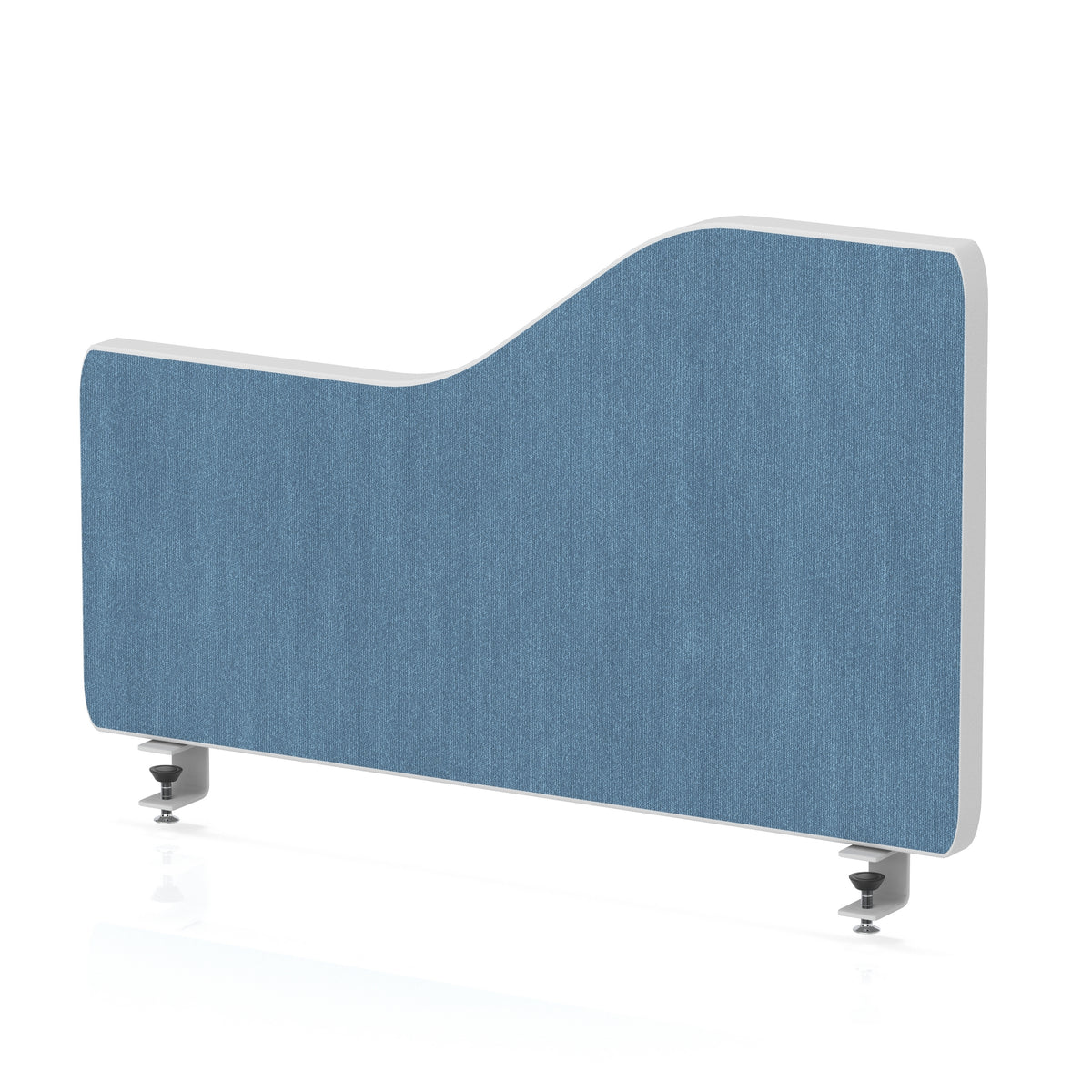 Impulse Plus Wave Screen With Rounded Corners - 400mm High Sky Blue 600 - Industrious Decor