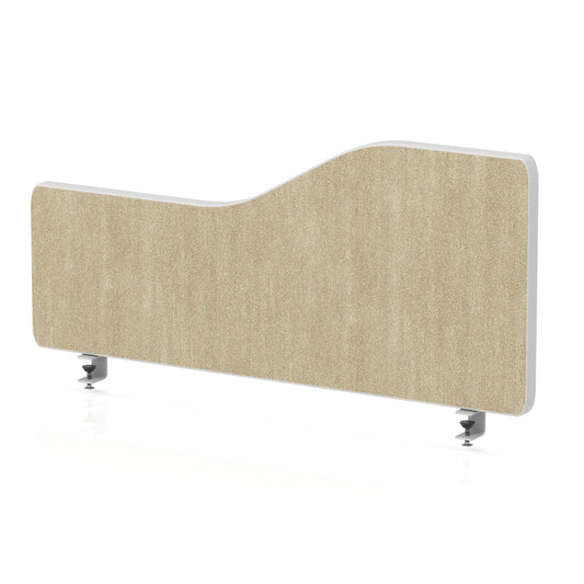 Impulse Plus Wave Screen With Rounded Corners - 400mm High Beige 800 - Industrious Decor