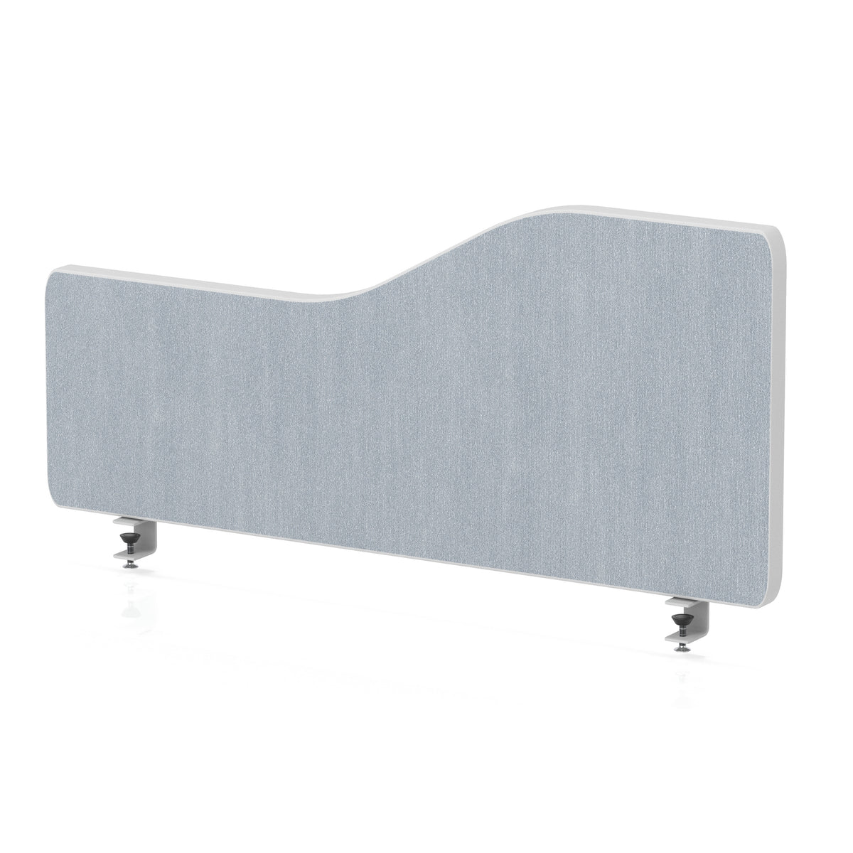 Impulse Plus Wave Screen With Rounded Corners - 400mm High Light Grey 800 - Industrious Decor