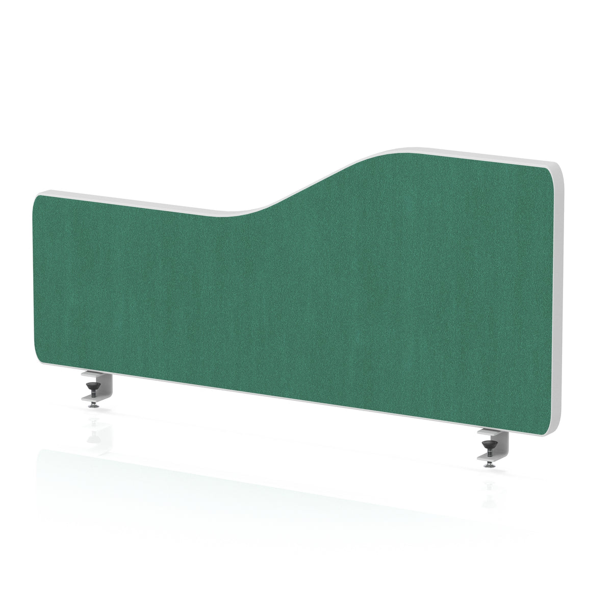 Impulse Plus Wave Screen With Rounded Corners - 400mm High Palm Green 800 - Industrious Decor