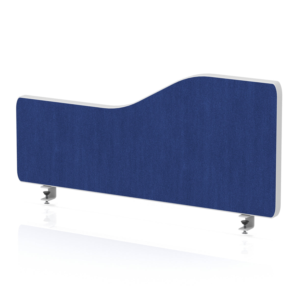 Impulse Plus Wave Screen With Rounded Corners - 400mm High Powder Blue 800 - Industrious Decor