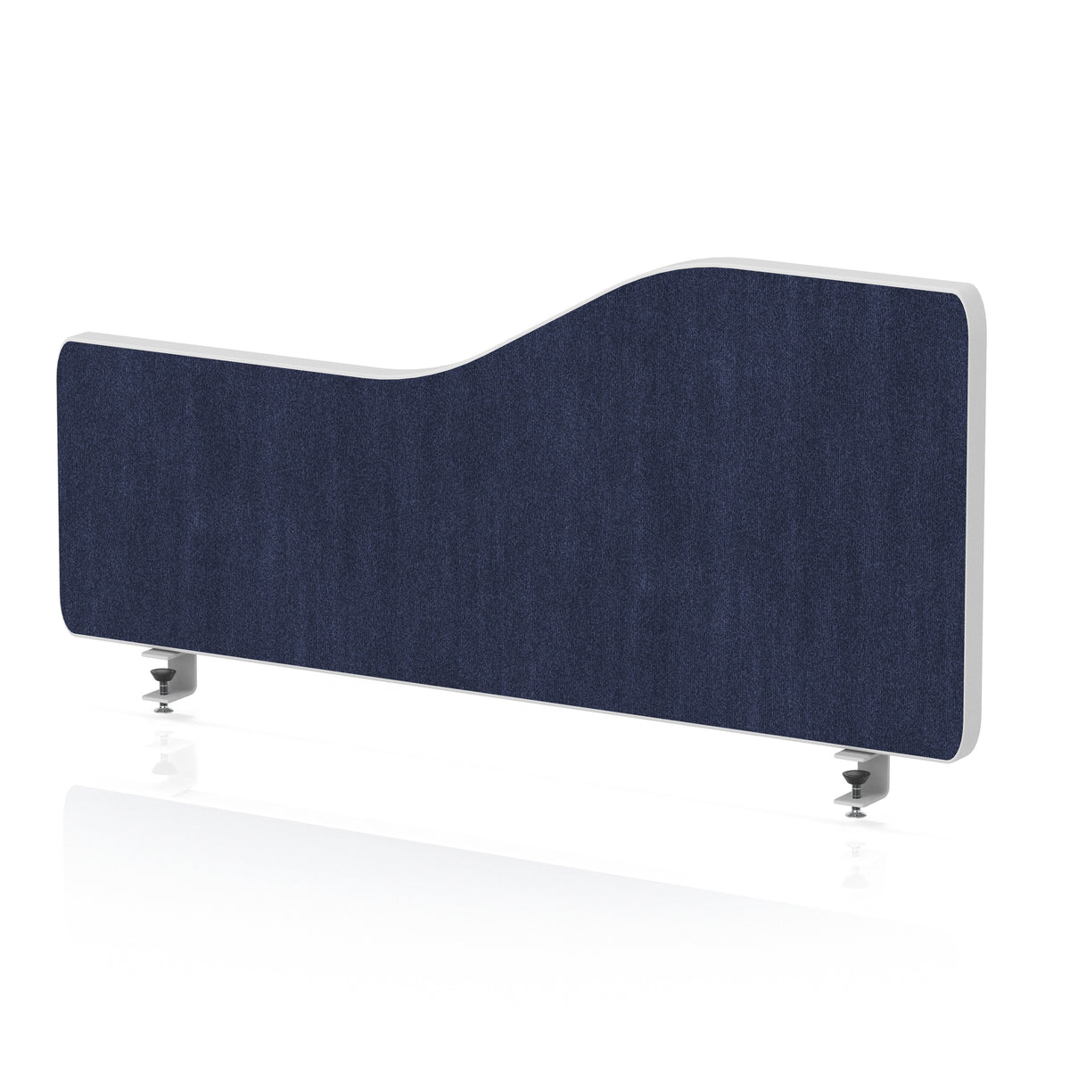 Impulse Plus Wave Screen With Rounded Corners - 400mm High Royal Blue 800 - Industrious Decor