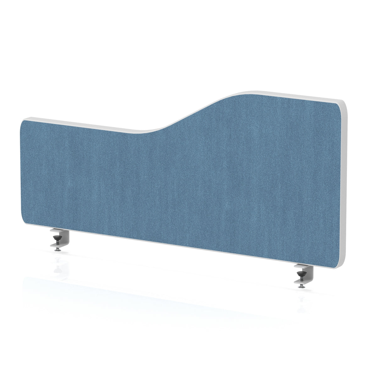 Impulse Plus Wave Screen With Rounded Corners - 400mm High Sky Blue 800 - Industrious Decor