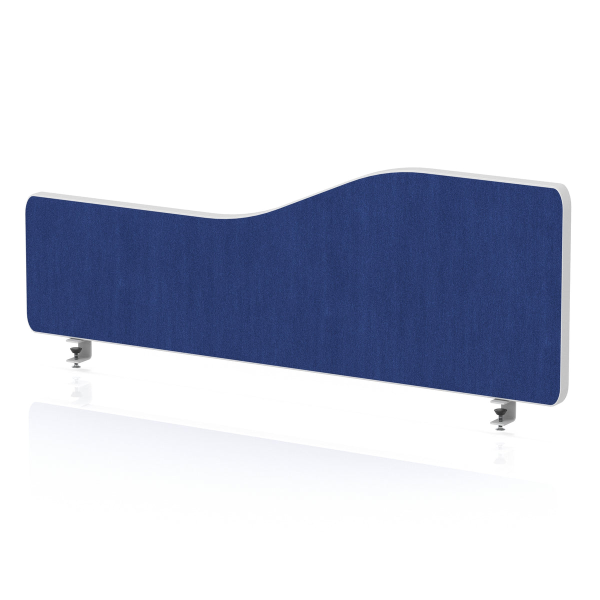 Impulse Plus Wave Screen With Rounded Corners - 400mm High Powder Blue 1000 - Industrious Decor