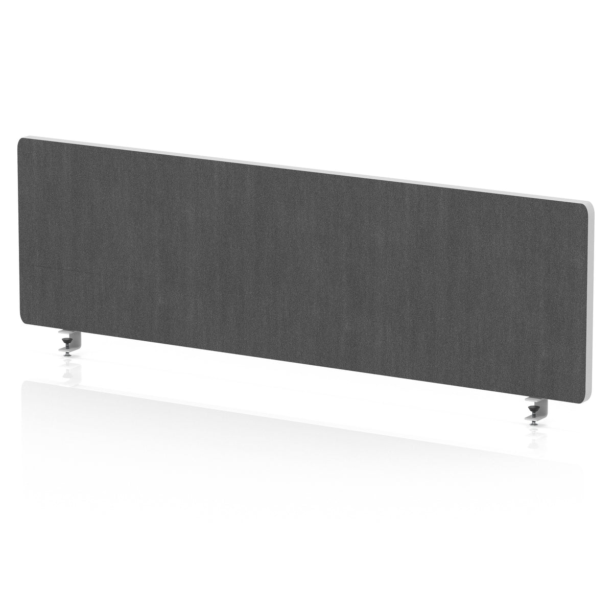 Contour Rounded Desk Privacy Screen – 400mm High Lead 1200 - Industrious Decor