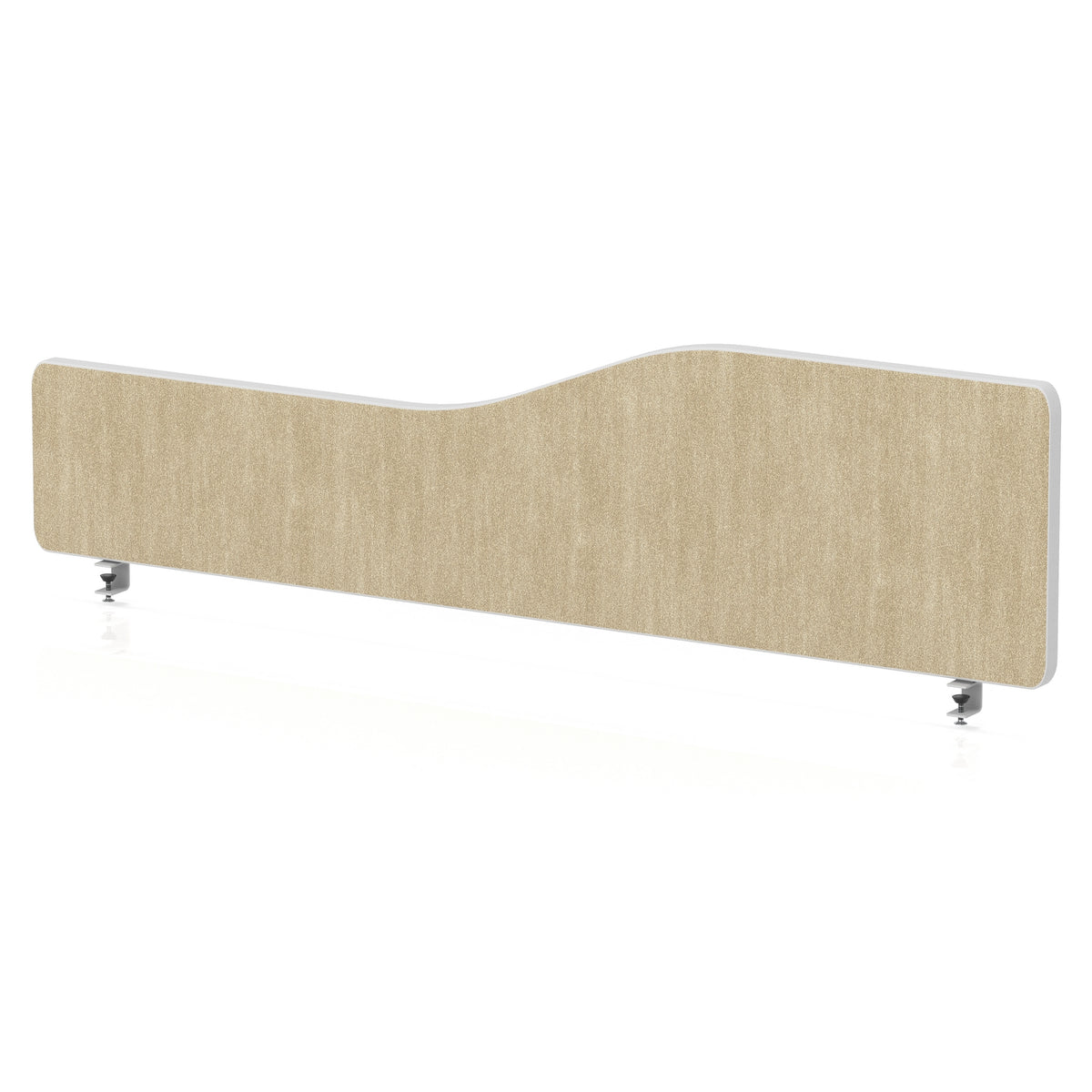 Impulse Plus Wave Screen With Rounded Corners - 400mm High Beige 1400 - Industrious Decor
