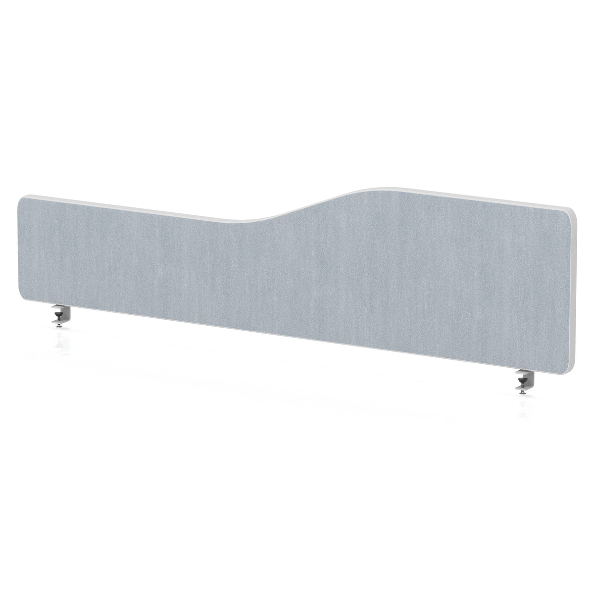 Impulse Plus Wave Screen With Rounded Corners - 400mm High Light Grey 1400 - Industrious Decor
