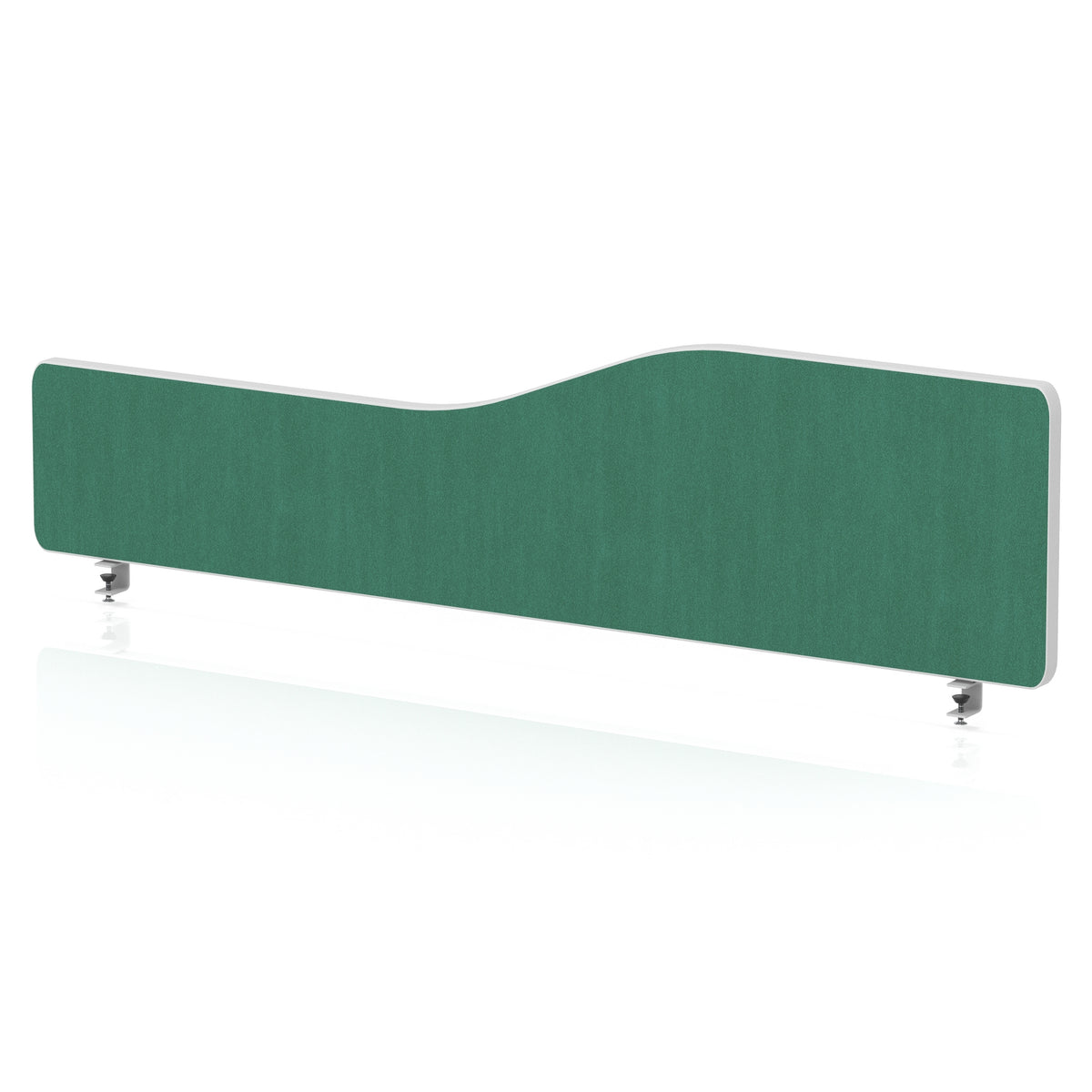 Impulse Plus Wave Screen With Rounded Corners - 400mm High Palm Green 1400 - Industrious Decor