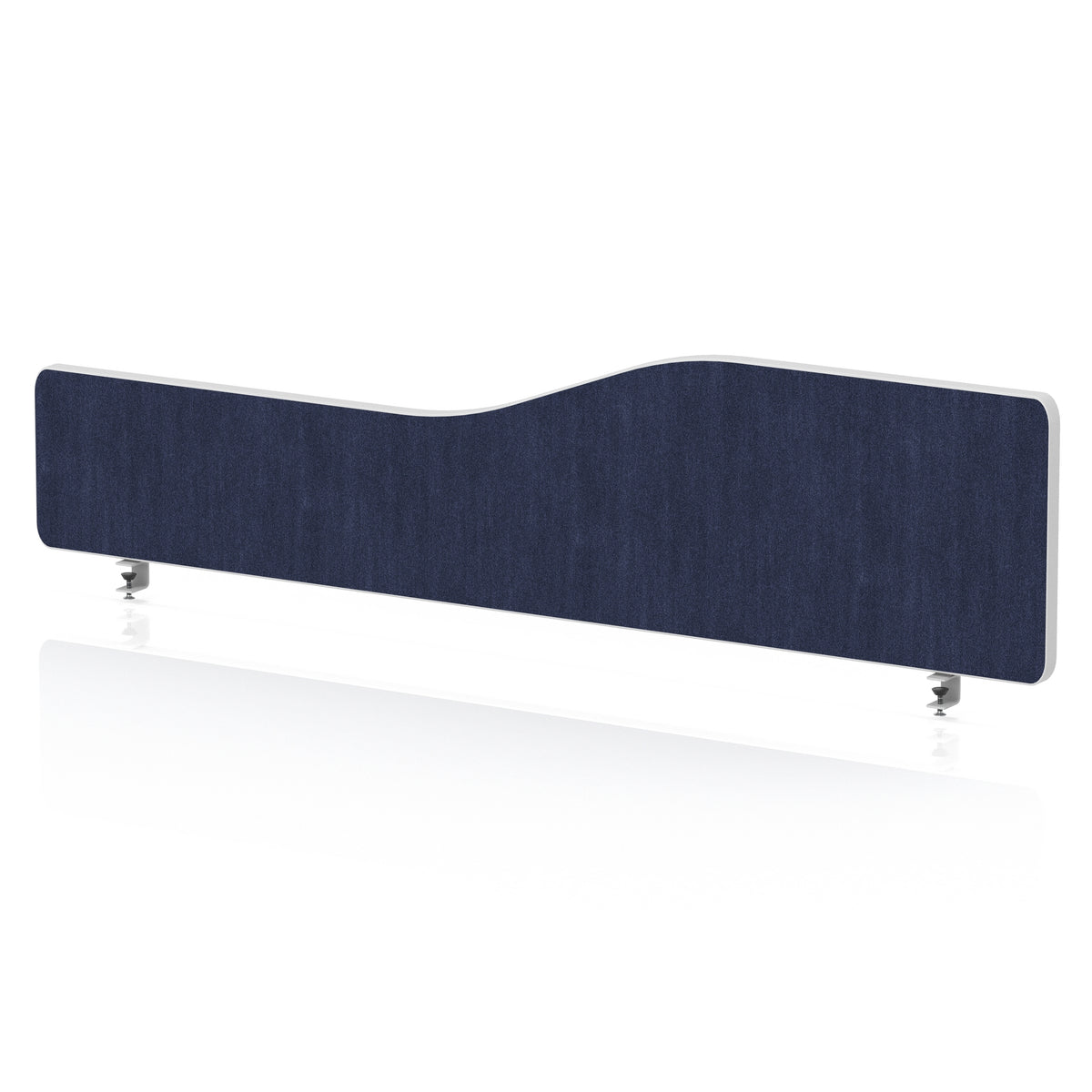 Impulse Plus Wave Screen With Rounded Corners - 400mm High Royal Blue 1500 - Industrious Decor