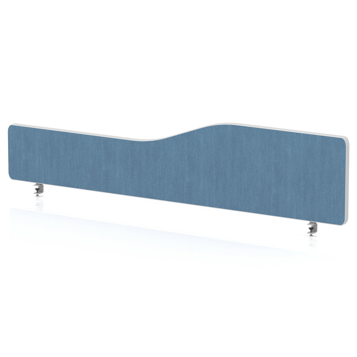 Impulse Plus Wave Screen With Rounded Corners - 400mm High Sky Blue 1600 - Industrious Decor