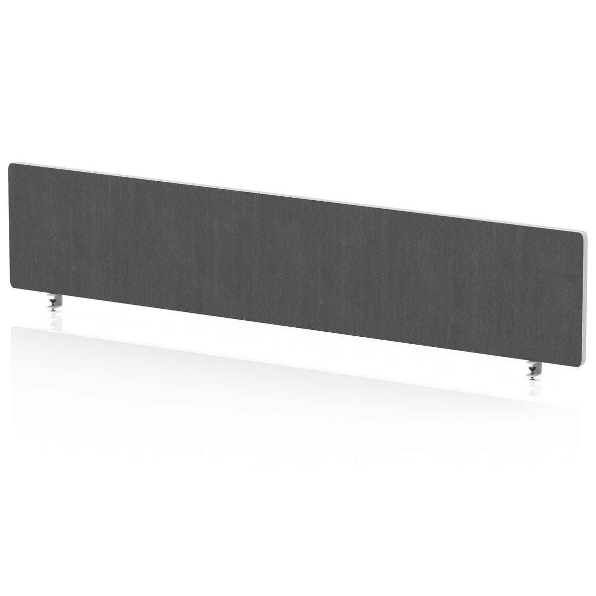 Contour Rounded Desk Privacy Screen – 400mm High Lead 1800 - Industrious Decor