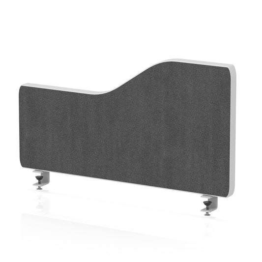 Wave Desktop Privacy Screen with Clamps – 300mm High Lead 600 - Industrious Decor