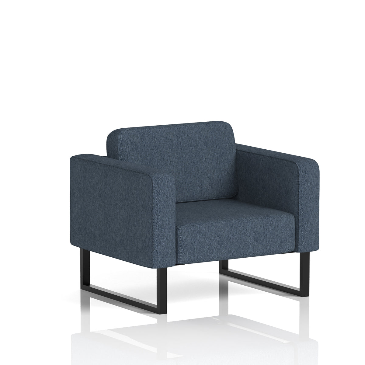 Elverton Bespoke Armchair Rivet - Crucible Black - Industrious Decor