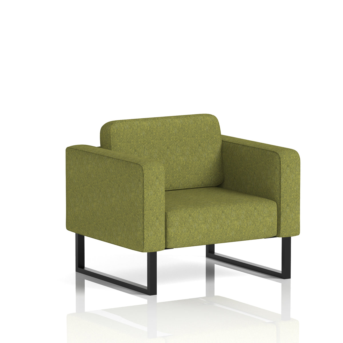 Elverton Bespoke Armchair Rivet - Olive Black - Industrious Decor