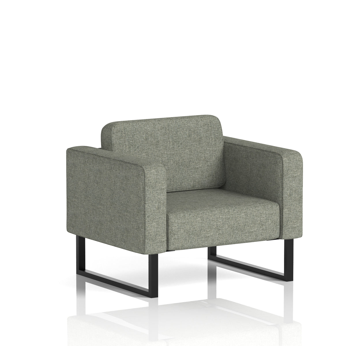 Elverton Bespoke Armchair Rivet - Vitreous Black - Industrious Decor